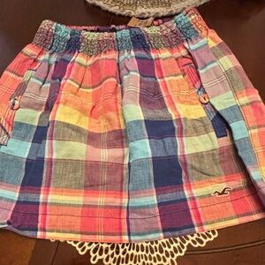 Hollister Multicolor Plaid Skirt